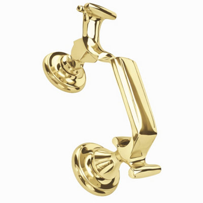 UAP Limited Uap Large Traditional Doctor Door Knocker With Nanocoast Rust Free For Front Door With Fixings In Pvd Gold from B&Q