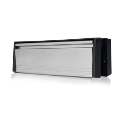 UAP Limited Uap Framemaster 12" Polished Silver Aluminium Letterbox For Wooden Composite And Upvc Doors 20 To 40mm from B&Q