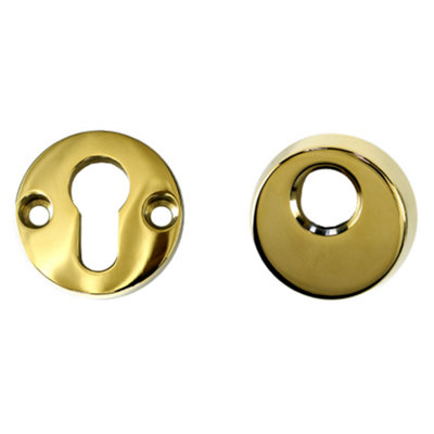 UAP Limited Uap High Security EscutcheonBevelled EdgeComposite And Hardwood DoorsStainless SteelPvd Gold from B&Q
