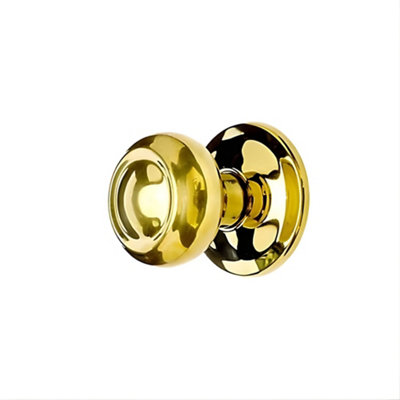 UAP Limited Uap Large 316 Stainless Steel Pvd Gold Finish Door Knob 75 X 90mm With Hidden Fixings from B&Q