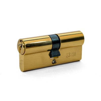 UAP Limited Uap Brass Euro Cylinder LockEuro Door Barrel Lock With 3 KeysDoor Security LockSuitable For All Doors40/50 (90mm)Brass from B&Q