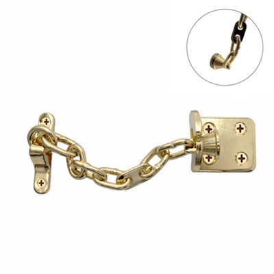UAP Limited Uap Bullet Door Chain (170mm) Magnetic SystemSteel Ts003 Security External Door Guard Brass from B&Q