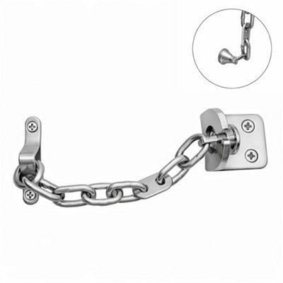 UAP Limited Uap Bullet Door Chain (170mm) Magnetic SystemSteel Ts003 Security External Door Guard Satin Silver from B&Q