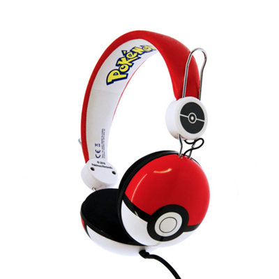  - Pokemon Pokeball Headphones With Adjustable Headband