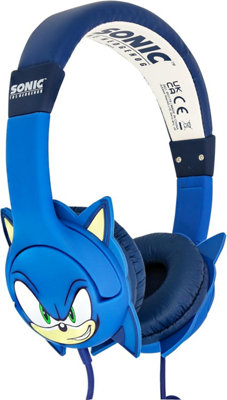 OTL Sonic Moulded Ears Childrens Headphones - Blue - Wired Headphones - 3.5mm Jack - 85dB Sound Safe - Ages 3-7 - Image 5
