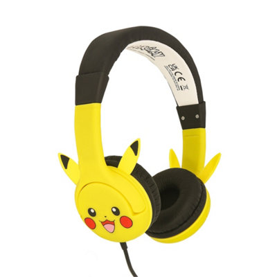 Pikachu Moulded Ears Childrens Headphones from B&Q