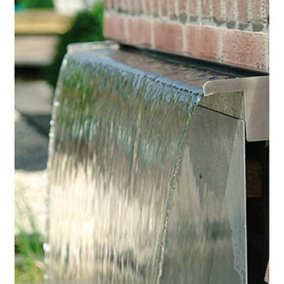 Primrose Stainless Steel Waterfall Blade Cascade (Rear Supply) from B&Q