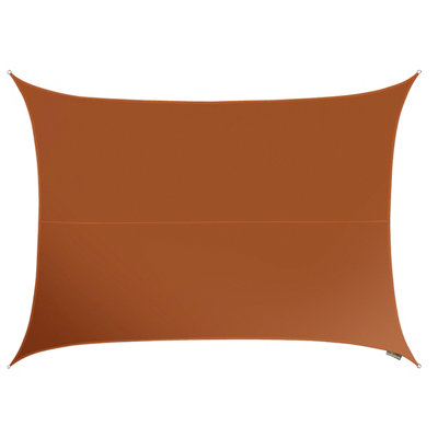 Kookaburra 3M X 2M Rectangle Waterproof Terracotta Garden Patio Sun Shade Sail Canopy 98% Uv Block With Free Rope from B&Q