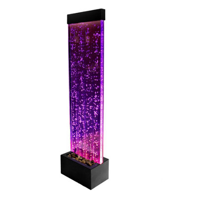 Primrose Bubble Water Wall Water Feature With Colour Changing Leds Indoor Use 150Cm from B&Q
