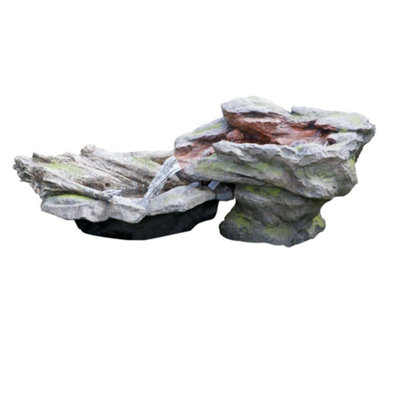 Primrose Utsuri Falls Stone River Water Feature With Pond 70Cm from B&Q