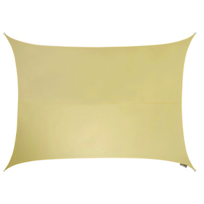 Kookaburra 5M X 4M Rectangle Waterproof Sand Garden Patio Sun Shade Sail Canopy 98% Uv Block With Free Rope from B&Q