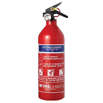 Firechief Dry Powder Fire Extinguisher 1Kg from B&Q