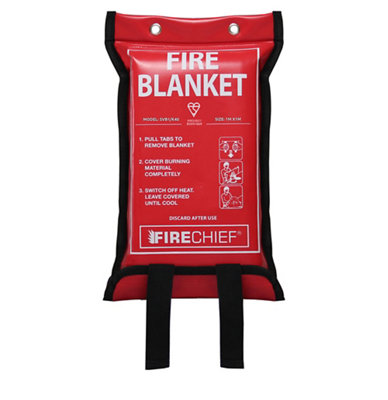 Firechief Svb1/k40 Fire Blanket (L) 1M X (W) 1M from B&Q