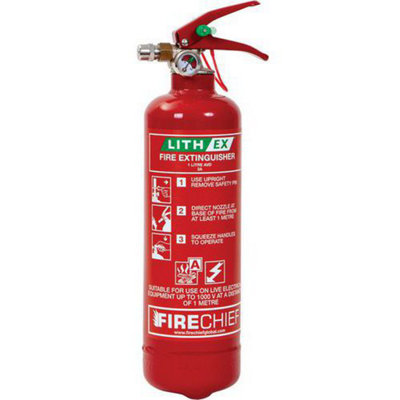 Firechief Fire Extinguisher For Lithium Ion Battery Fires1L from B&Q