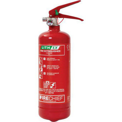 Firechief Fire Extinguisher For Lithium Ion Battery Fires2L from B&Q