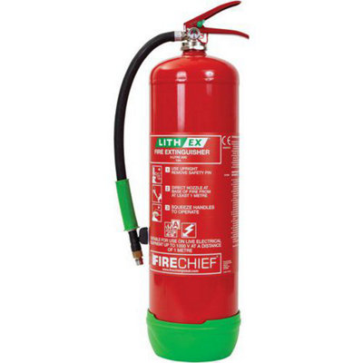 Firechief Fire Extinguisher For Lithium Ion Battery Fires9L from B&Q