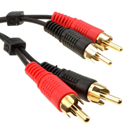 Kenable Rca Phono Twin Plugs To Plugs Stereo Audio Cable Lead Gold 10M from B&Q