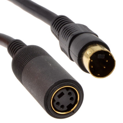 Kenable Svhs (S-Video) Plug To Socket Extension Cable Gold 5M from B&Q