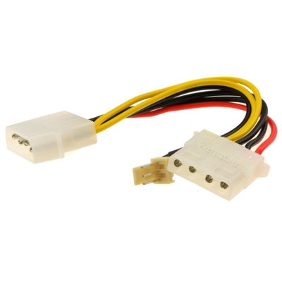 Kenable Power Converter Cable 4 Pin Lp4 Molex Female To 3 Pin Fan Adapter from B&Q