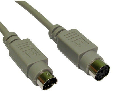 Kenable Ps2 Mouse Keyboard Extension Cable 6 Pin Plug To Female Socket 2M from B&Q