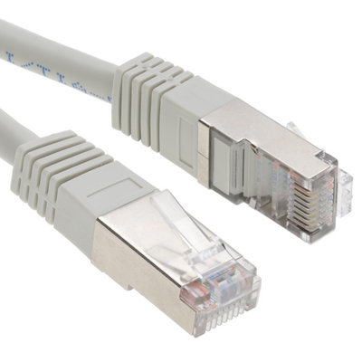 B&Q -  Network Cat5E Ftp Ethernet Lan Shielded Patch Cable Lead 2M Grey