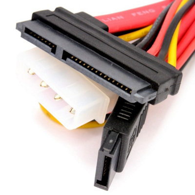 Kenable Sata 1.5Gb S & 3Gb S Serial Combo Data & Power Cable 0.5M from B&Q