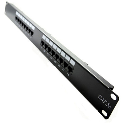 Kenable Hq Cat5E Cat 5E Rj45 Patch Panel Rack Mountable 16 Port (Ul) from B&Q