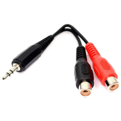 Kenable 3.5mm Stereo Jack To Twin Phono Rca Sockets Adapter Cable from B&Q