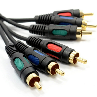 Kenable Component Video Rgb Yuv 3 Phonos To 3 Rca Phono Cable Lead 3M from B&Q