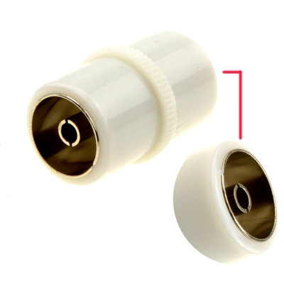 Kenable Rf Coupler Coax Female Socket To Socket Joins Rf Tv Aerial Coaxial Cables from B&Q