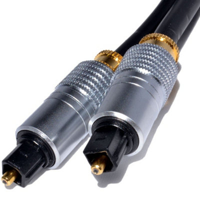 Kenable Pro Gold Toslink Optical Digital Audio Cable 6mm Lead 1M from B&Q