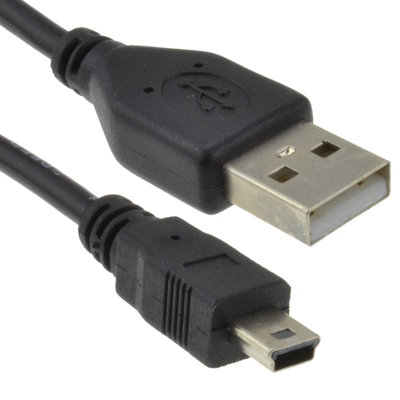 Kenable Usb 2.0 24Awg Hi-Speed A To Mini-B 5 Pin Cable Power & Data Lead 0.5M from B&Q