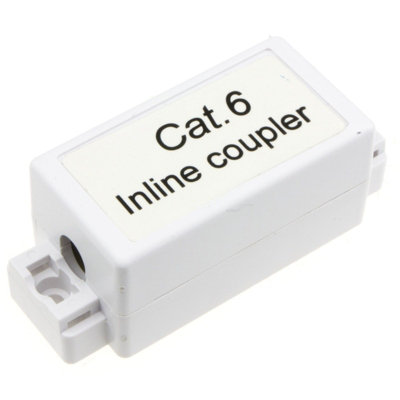 Kenable Inline Punch Down Coupler For Lan Cables Cat6 White from B&Q