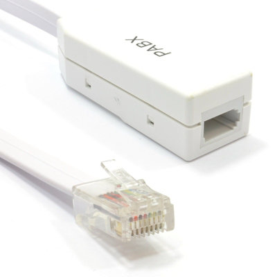 Kenable Rj45 To Bt Socket Adapter For Pabx Phone Line from B&Q