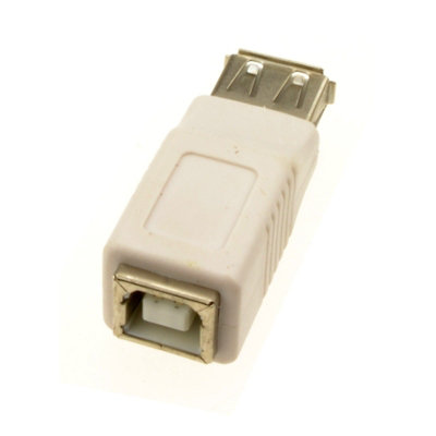 B&Q -  Usb 2.0 B Type Printer Female Socket To A Type Female Socket Adapter