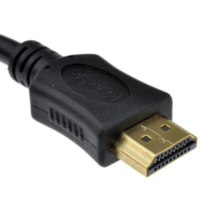 Kenable Gold Hdmi Short Cable Plug To Plug 1080P Lead 50Cm 0.5M B&Q