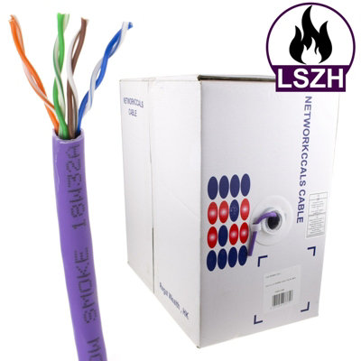 Kenable Low Smoke Cat5E-Cca Lszh Lsoh Utp Ethernet Network Cable Reel Box 305M from B&Q
