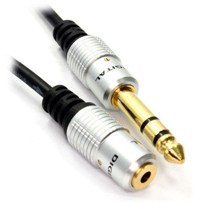 Kenable Pure Ofc Hq 6.35mm Jack To 3.5mm Jack Socket Adapter Cable 0.3M 30Cm from B&Q