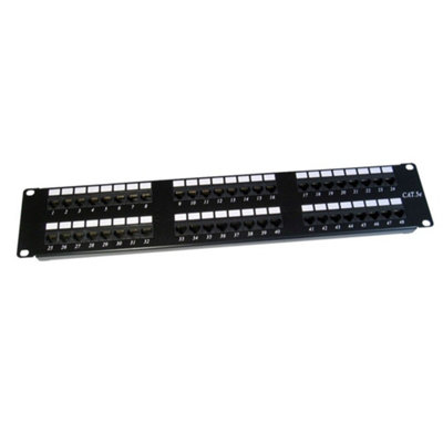 Kenable Hq Cat5E Cat 5E Rj45 Patch Panel Rack Mountable 48 Port from B&Q