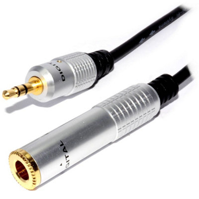 Kenable Pure Hq Ofc 3.5mm Jack To 6.35mm Jack Socket Adapter Cable 0.3M 30Cm from B&Q