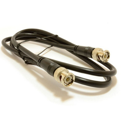 Kenable Bnc Plugs Rg59 75Ohm Cctv Camera Video Cable Lead 1M from B&Q