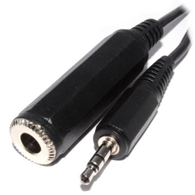 Kenable 3.5mm Jack Plug To 6.35mm Jack Socket Cable 1.8M from B&Q