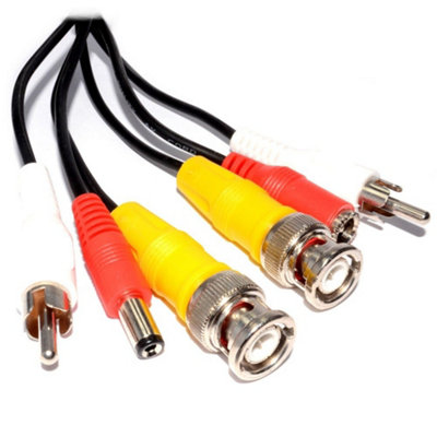 Kenable Cctv Lead Bnc Video Rca Phono Audio And 2.1mm Dc Power Cable 10M from B&Q