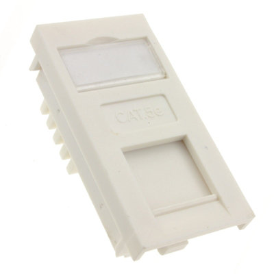 Kenable Cat5E Patch Cable Rj45 Module Euro Mod With Name Plate In White from B&Q