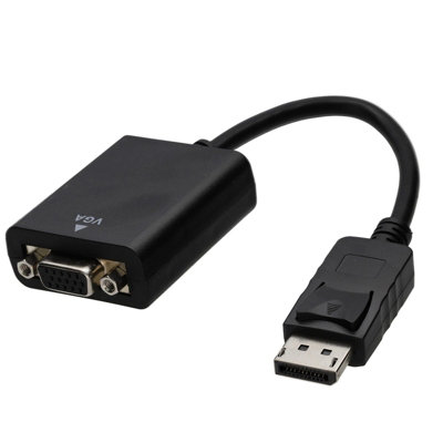 B&Q -  Displayport Male Plug To Hd15 15 Pin Vga Female Connection Adapter