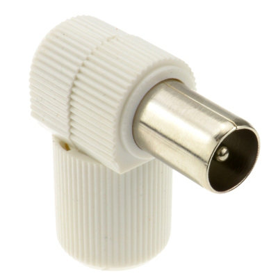 Kenable Rf Coax Right Angle Plug For Tv Aerial CablesFreeview Hd Compatible from B&Q