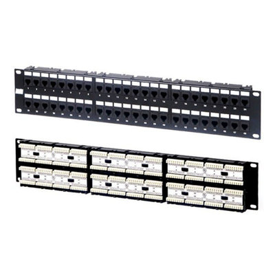 Kenable Cat5E Cat 5E Rj45 2U Patch Panel Rack Mountable 48 Port from B&Q