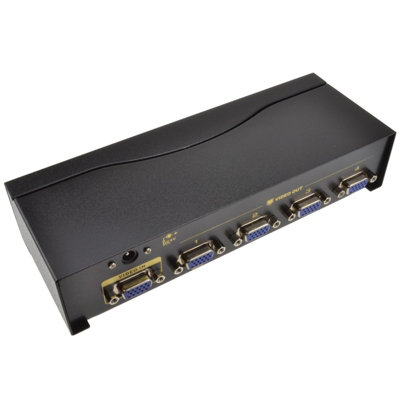 Kenable Svga Vga 4 Port Splitter From 1 Pc Device To 4 Monitors Display 450Mhz from B&Q