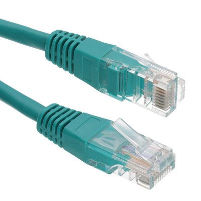 B&Q -  Green Network Ethernet Rj45 Cat5E-Cca Utp Patch 26Awg Cable Lead 2M