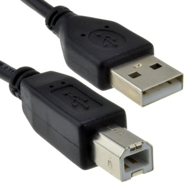 Kenable Usb 2.0 24Awg High Speed Cable Printer Lead A To B Black 0.3M 30Cm from B&Q